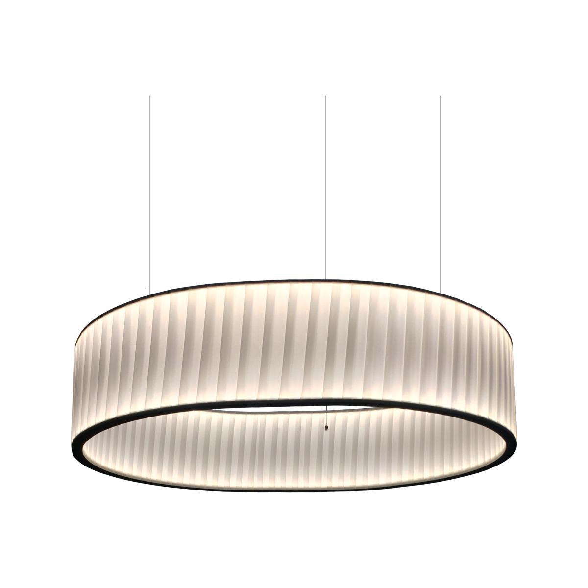 Ronde Pendant - / Double flux LED - Ø 80 cm by Dix Heures Dix White – image 1
