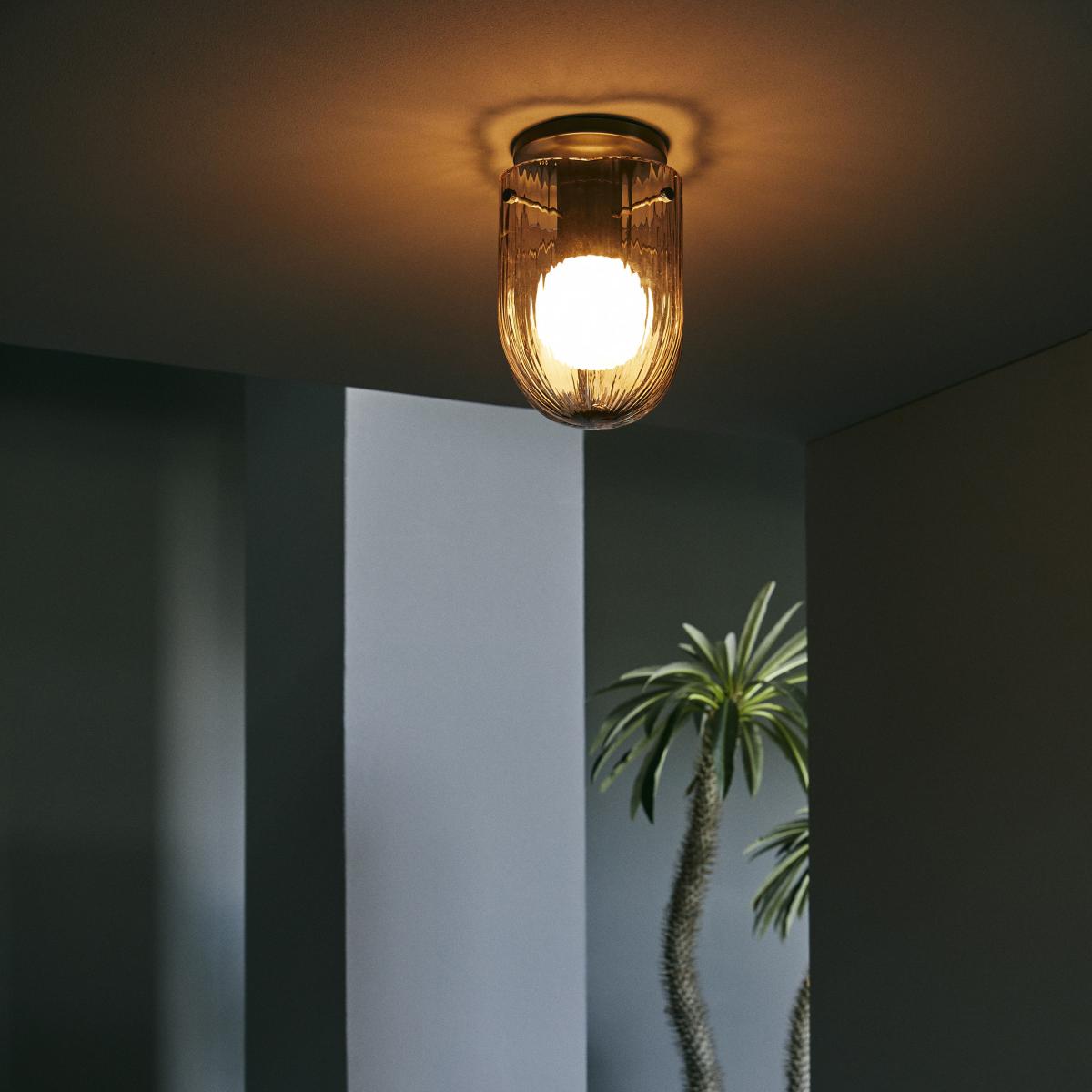Seine Ceiling light glass grey / Hand-blown glass - 16 x H 21.2 cm - Gubi – image 2