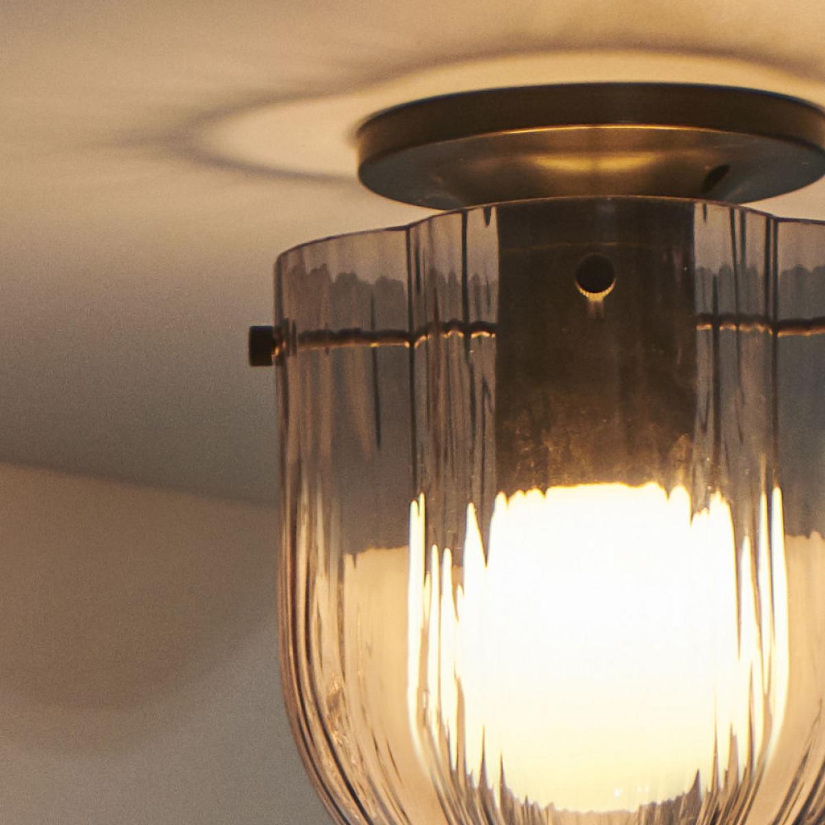Seine Ceiling light glass grey / Hand-blown glass - 16 x H 21.2 cm - Gubi – image 3