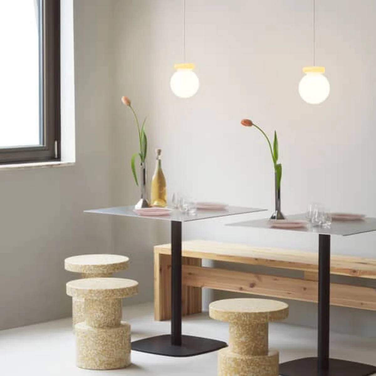 Hinx Pendant glass beige / Ø 15 cm - Normann Copenhagen – image 3