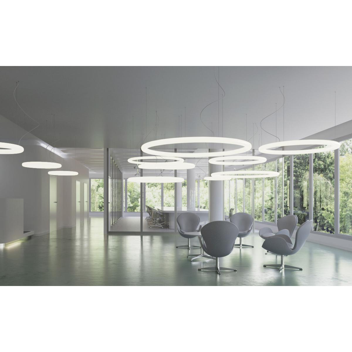 Giotto LED Pendant - / Ø 140 cm - Polyethylene by Slide White – image 2