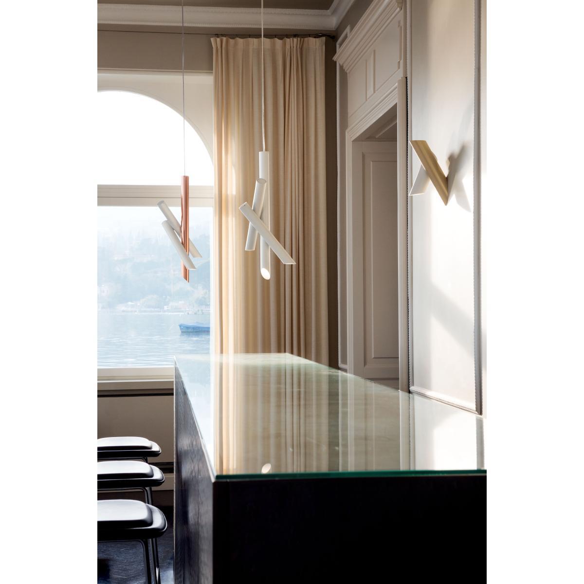 Tubes 3 LED Pendant - / H 50 cm by Nemo White – image 3