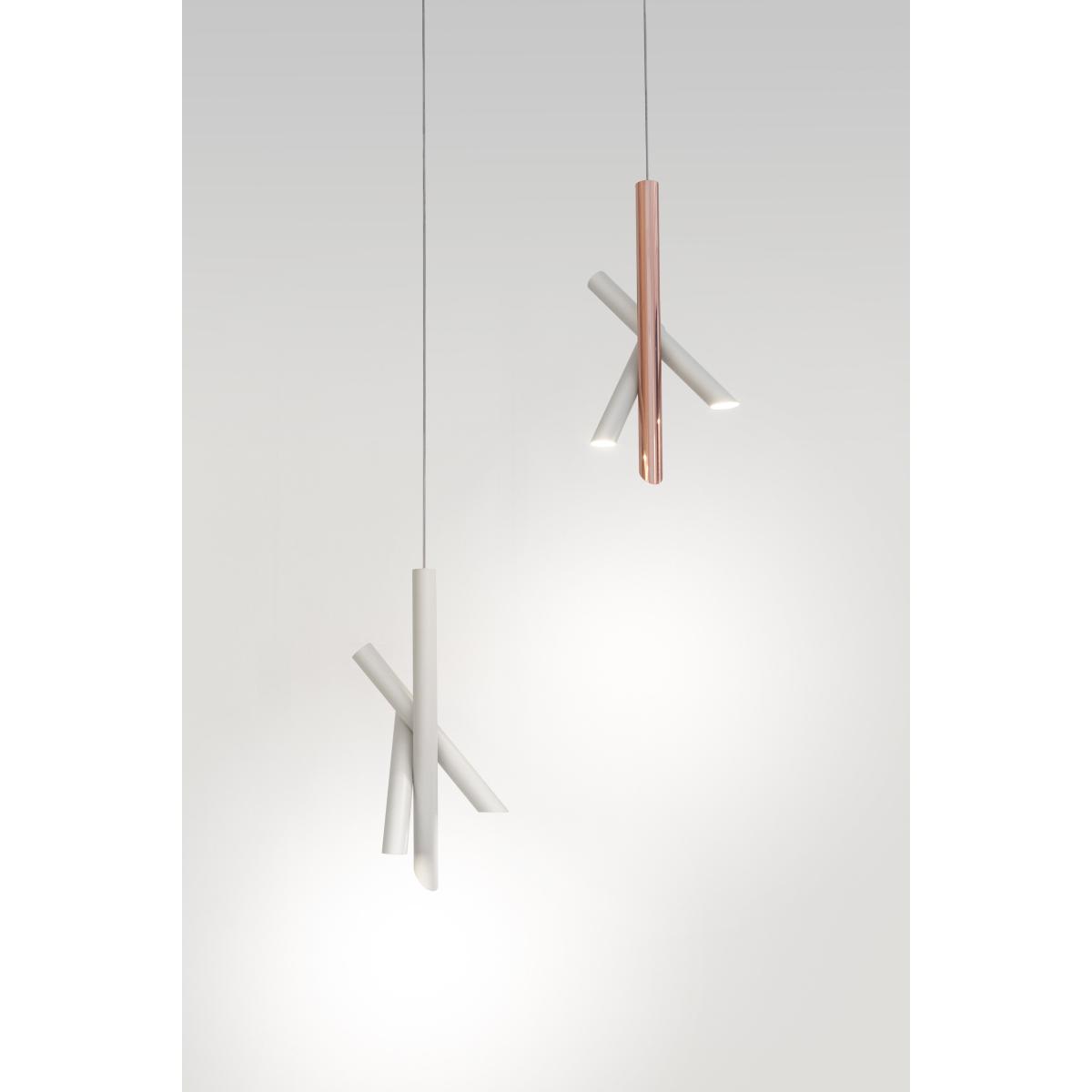 Tubes 3 LED Pendant - / H 50 cm by Nemo White – image 4