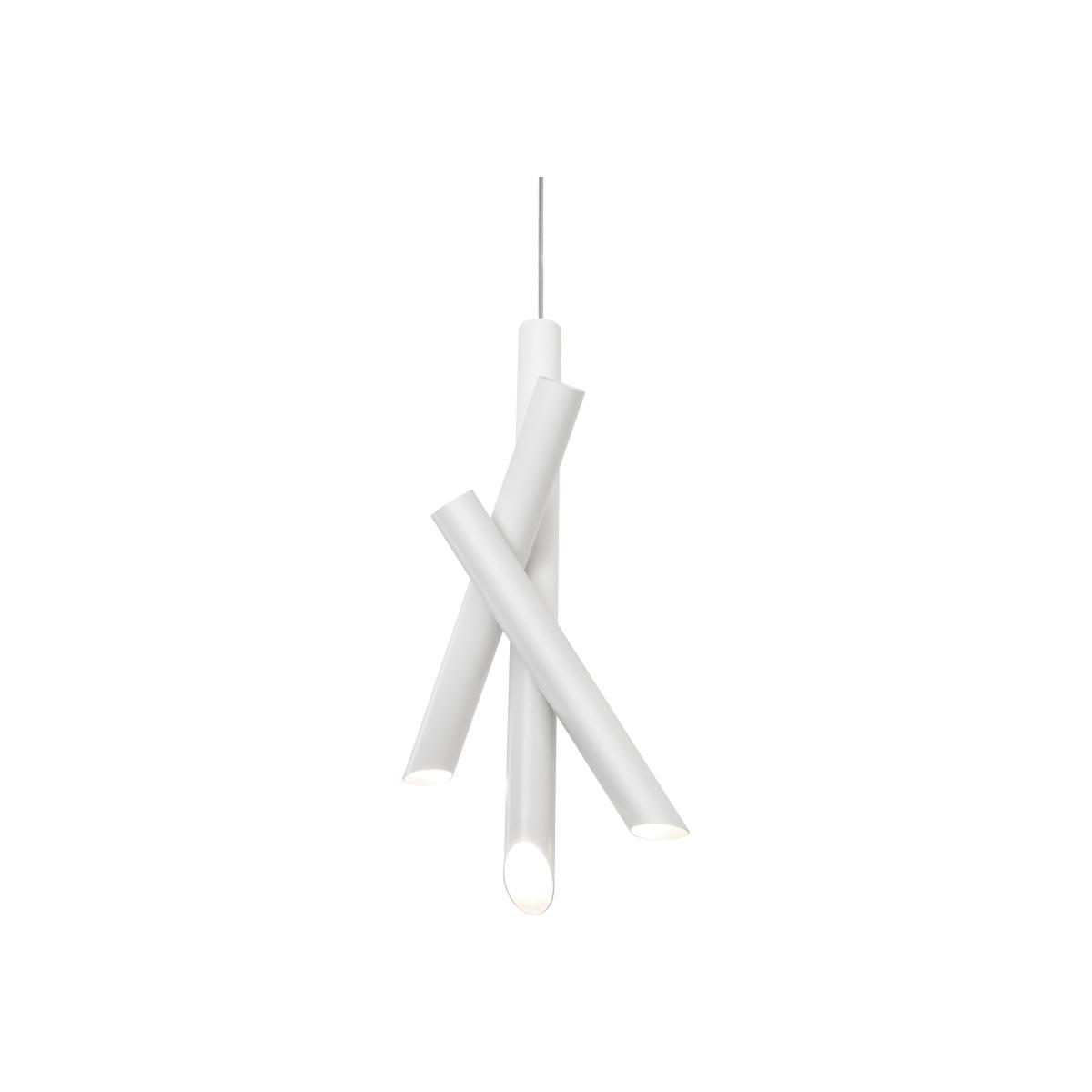 Tubes 3 LED Pendant - / H 50 cm by Nemo White – image 1