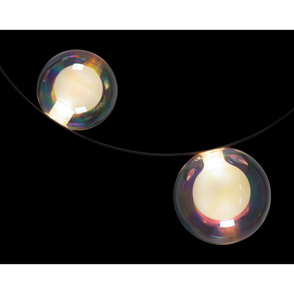 Hubble Bubble 7 Pendant - / LED - Ø 73 cm / Iridescent glass by Moooi White – image 2