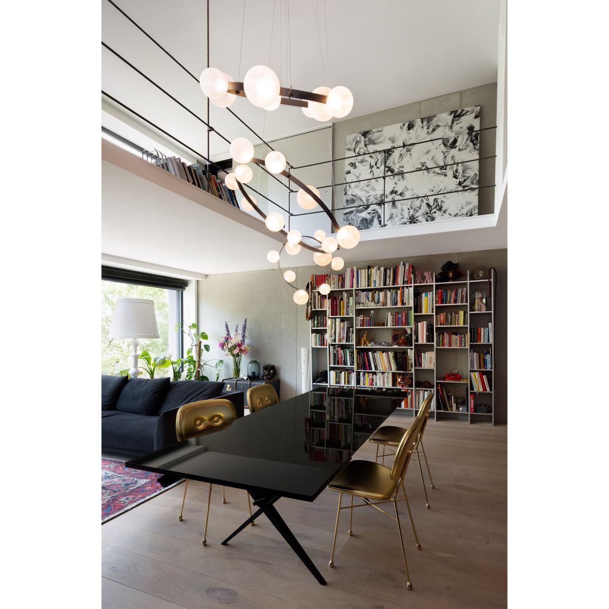 Hubble Bubble 7 Pendant - / LED - Ø 73 cm / Iridescent glass by Moooi White – image 3