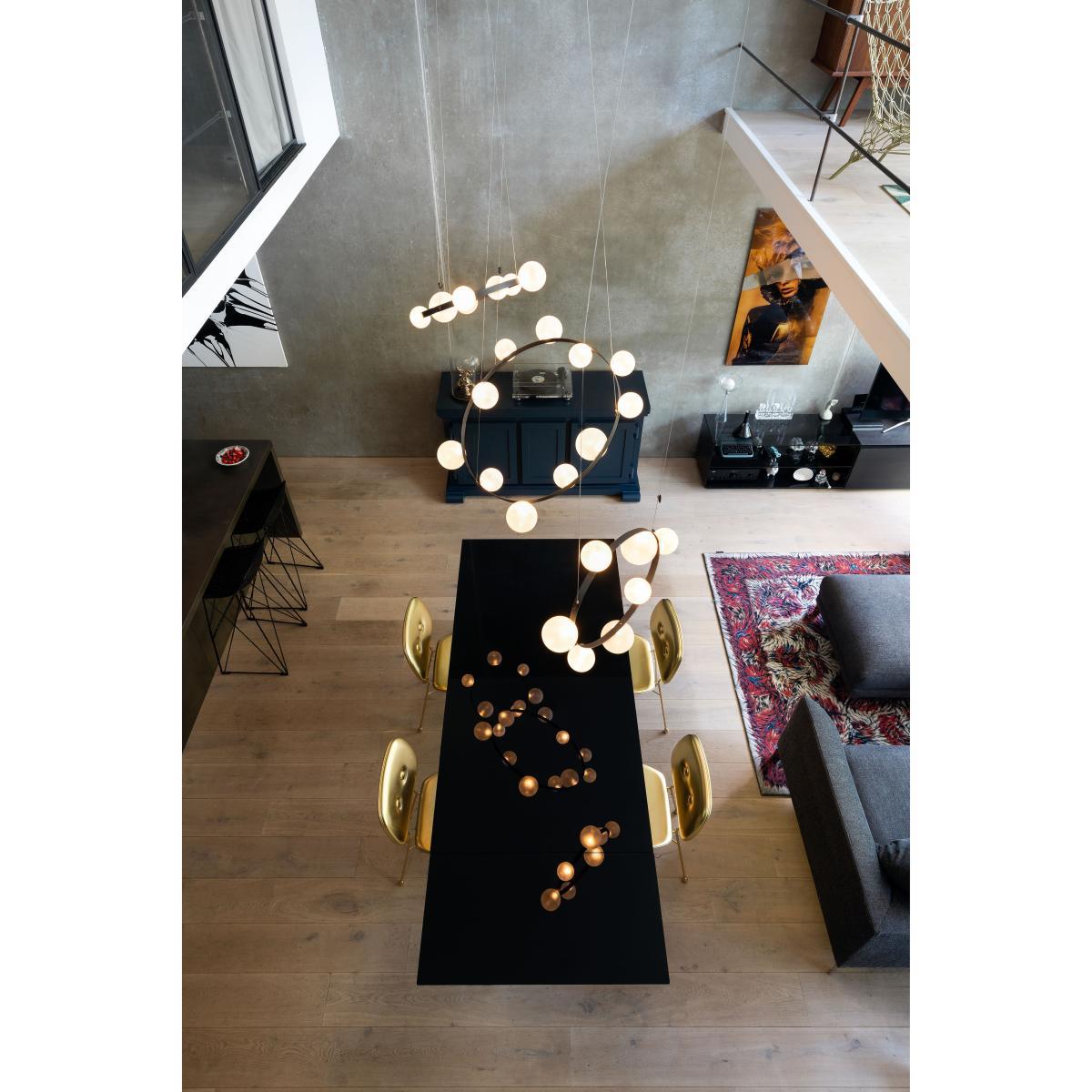 Hubble Bubble 7 Pendant - / LED - Ø 73 cm / Iridescent glass by Moooi White – image 4