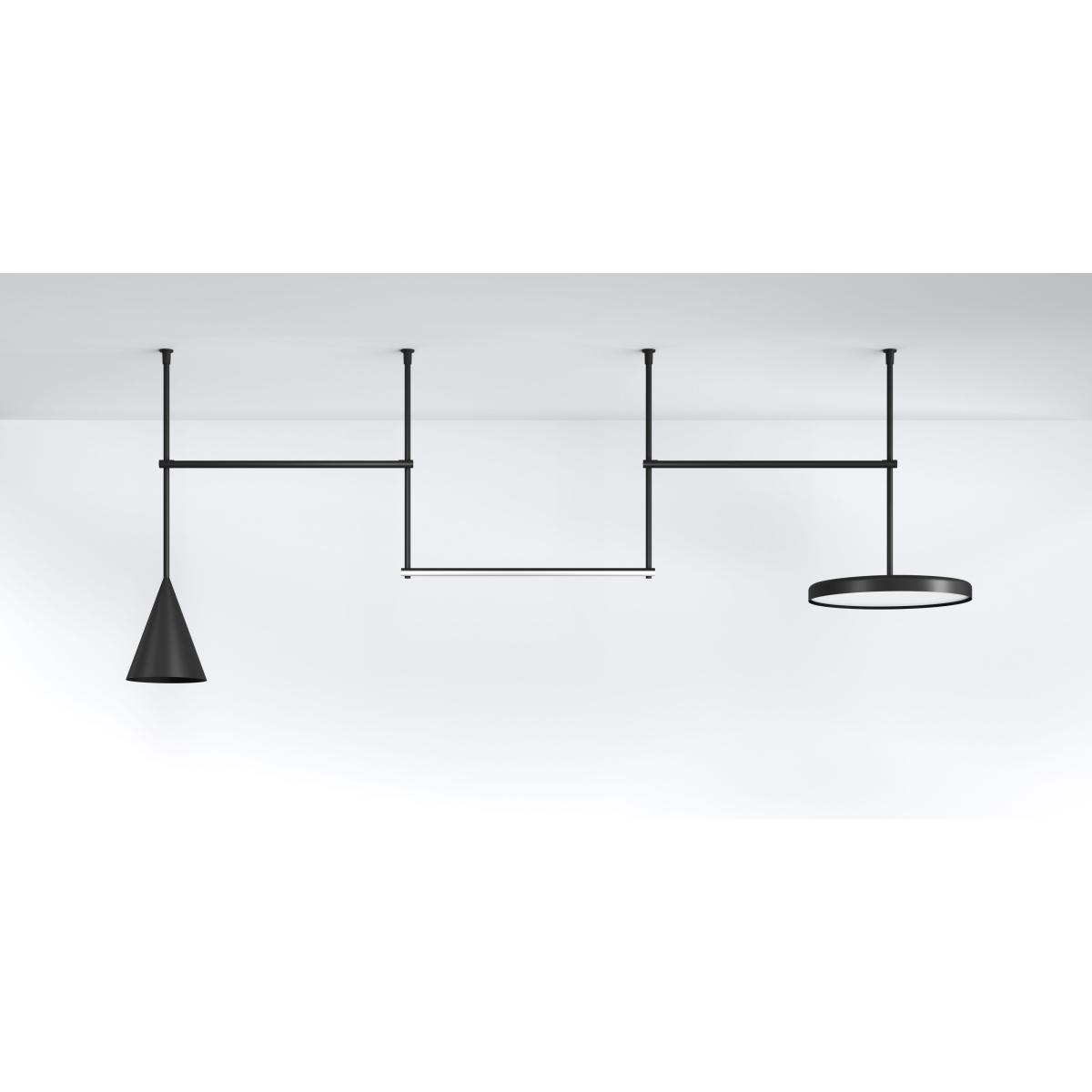 Infra-Structure Episode 2_C1 Ceiling light - / Disk Ø 60 x H 112 cm by Flos White – image 2