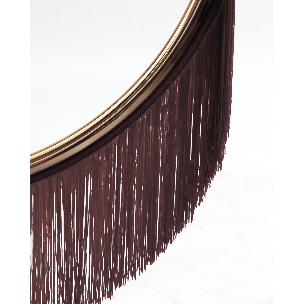 Wink Pendant - / Franges - L 60 x H 48 cm by Houtique Brown/Gold – image 3