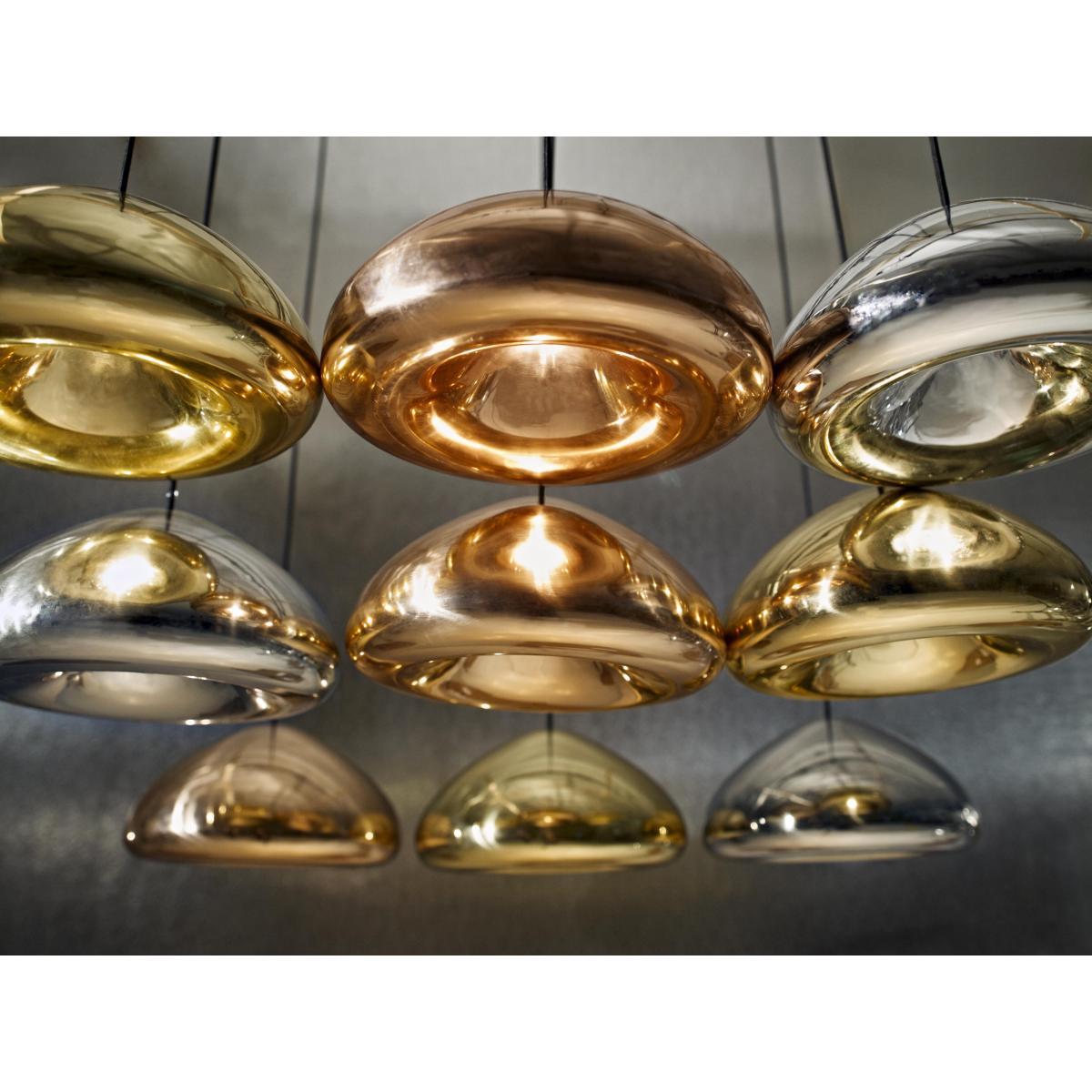 Void LED Pendant - / Ø 30 x H 15,5 cm - Metal by Tom Dixon Gold/Metal – image 2
