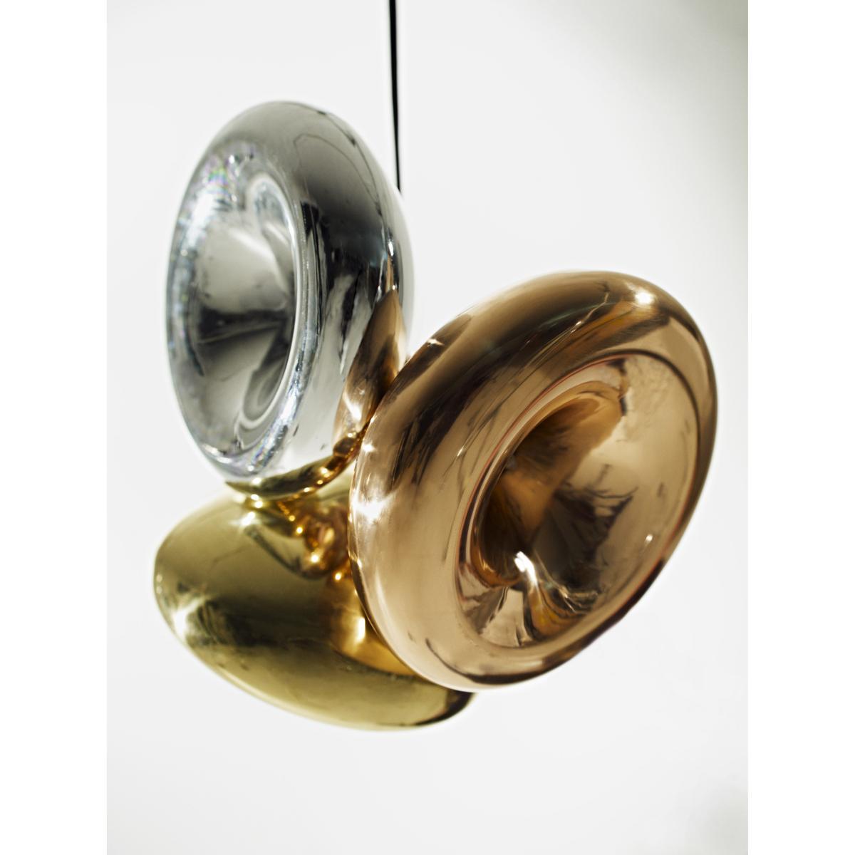 Void LED Pendant - / Ø 30 x H 15,5 cm - Metal by Tom Dixon Gold/Metal – image 3