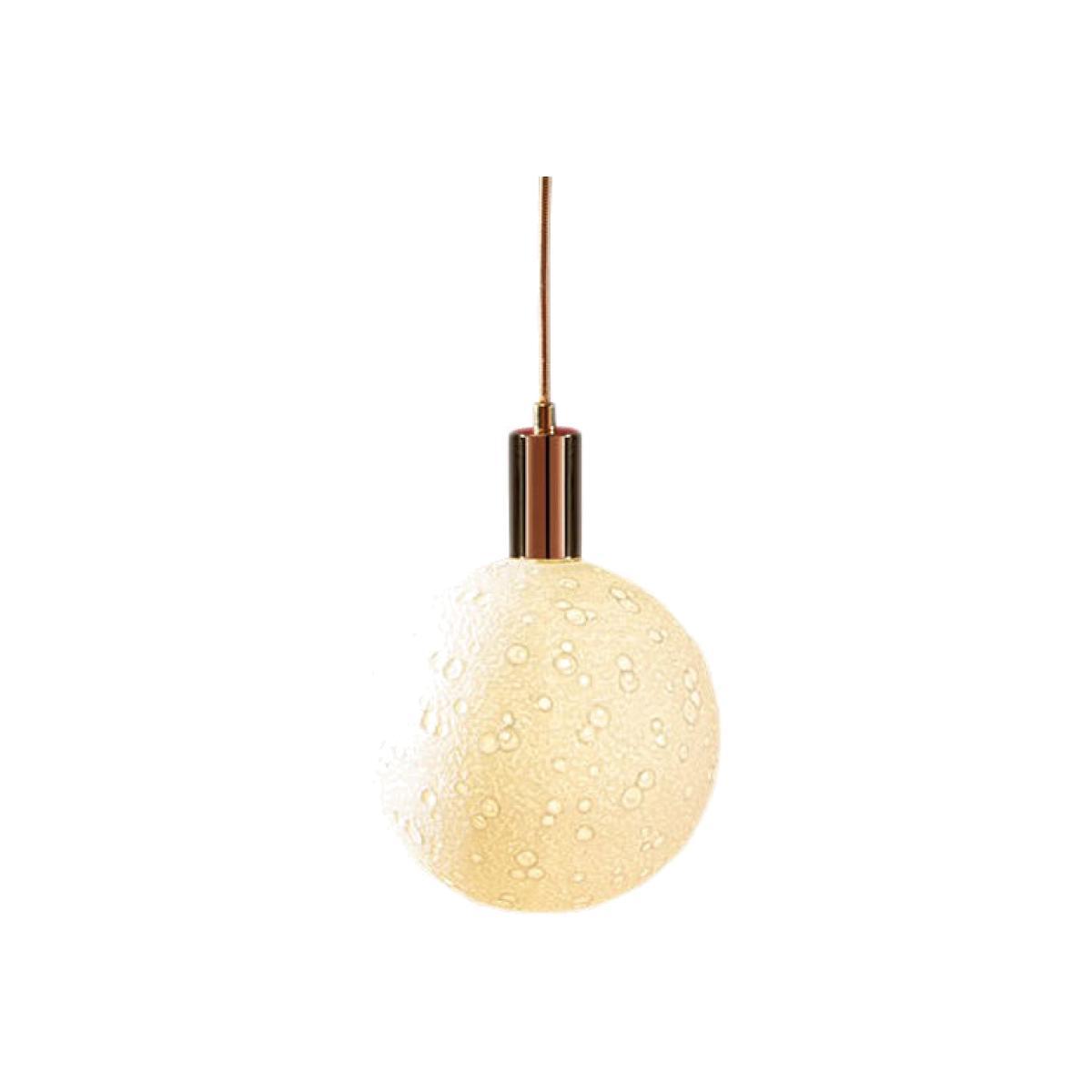 Moon Light Pendant - / Cable, E27 mount & ceiling rose set by Seletti Gold