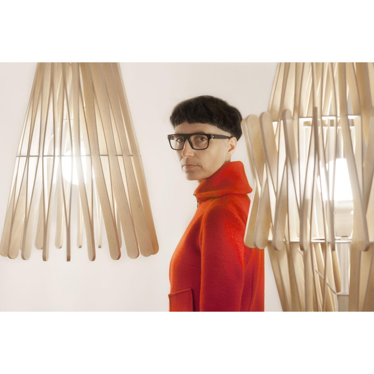 Stick 03 Pendant by Fabbian Natural wood – image 2
