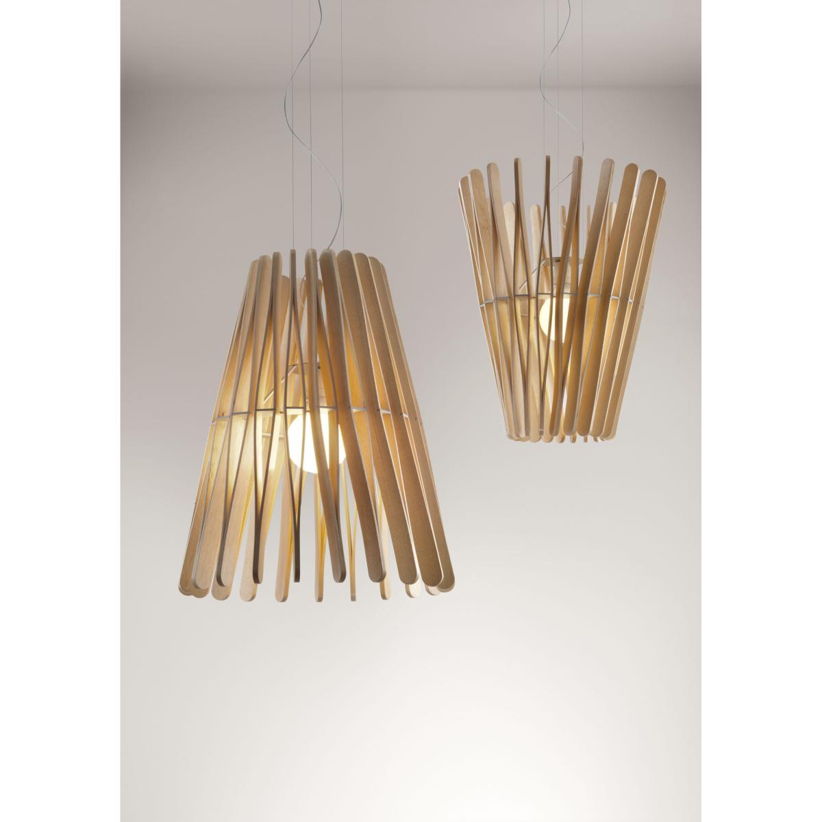 Stick 03 Pendant by Fabbian Natural wood – image 3