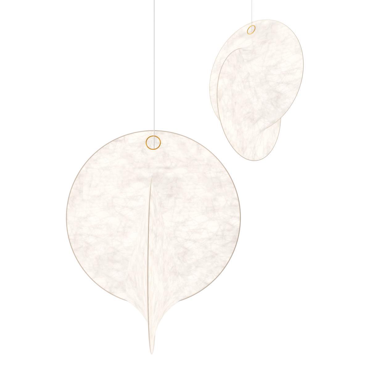Overlap S2 Pendant - / Cocoon resin - Ø 100 x H 126 cm by Flos White – image 5
