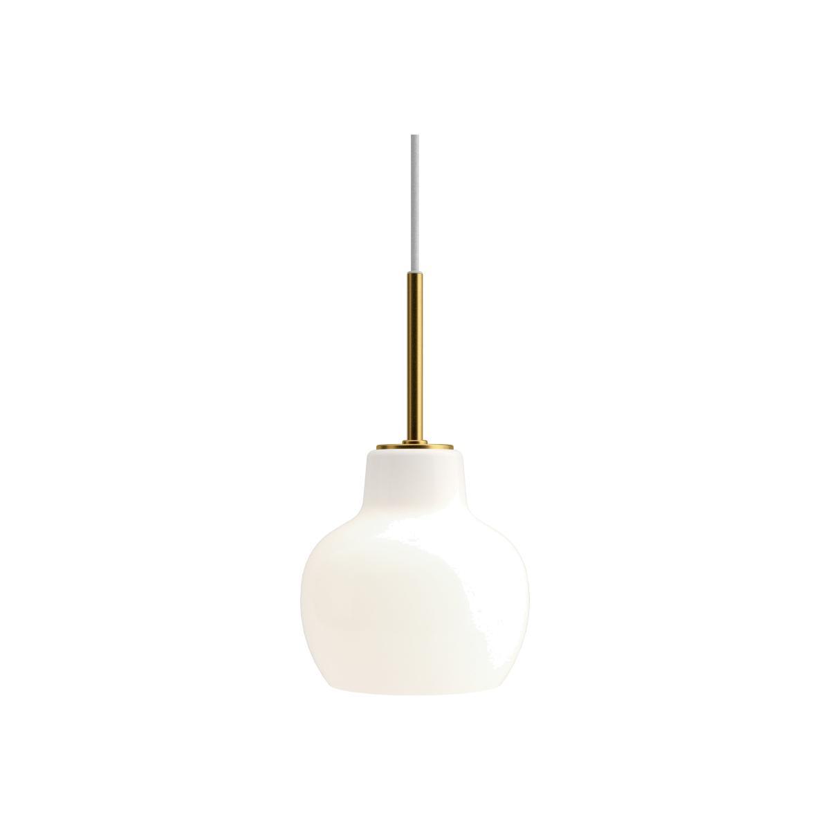 VL Ring Crown Pendant - / Ø 19 cm - 1940 reissue by Louis Poulsen White/Gold/Metal – image 1