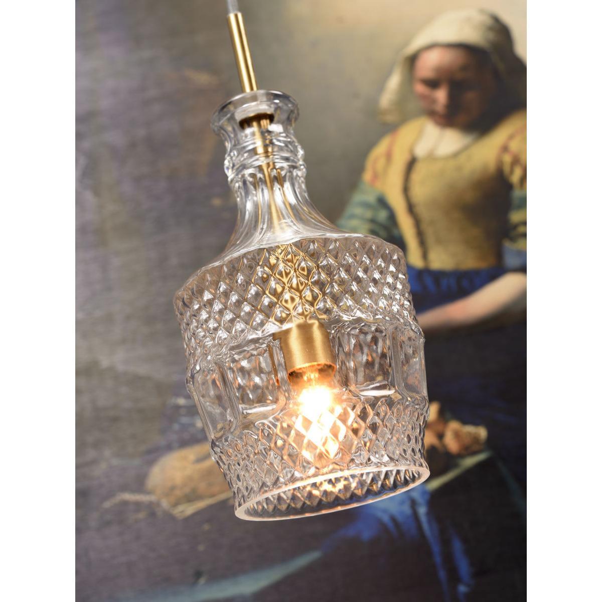 Brussels Pendant - Straight / Ø 13 x H 30 cm by It's about Romi Gold/Transparent/Metal – image 4