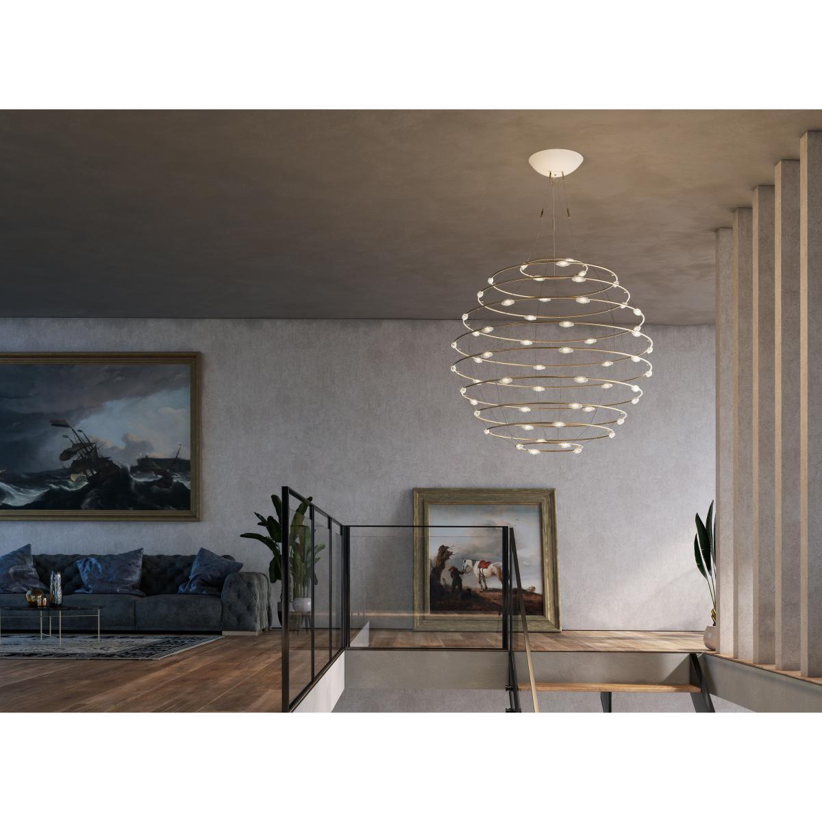 Petits Bijoux 56 Pendant - / LED - Ø 120 cm by Catellani & Smith Gold/Metal – image 4