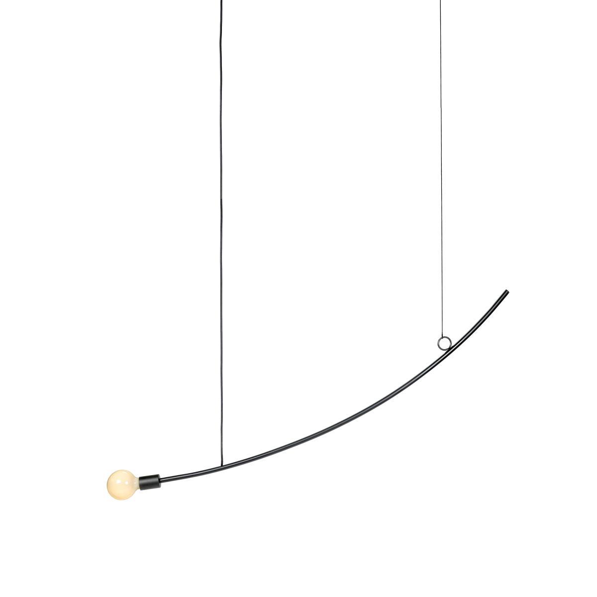Accent Pendant - Curved / 126 cm by Serax Black – image 3