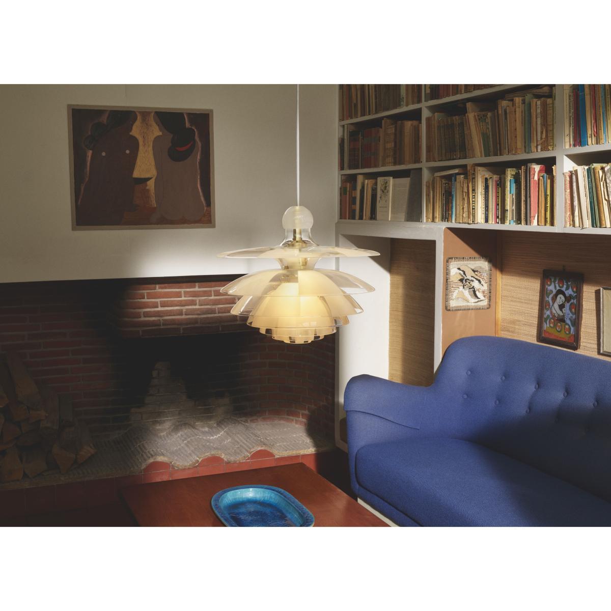 PH Septima Pendant - / Glass - Ø 50 cm / Poul Henningsen, 1928 by Louis Poulsen Transparent – image 6