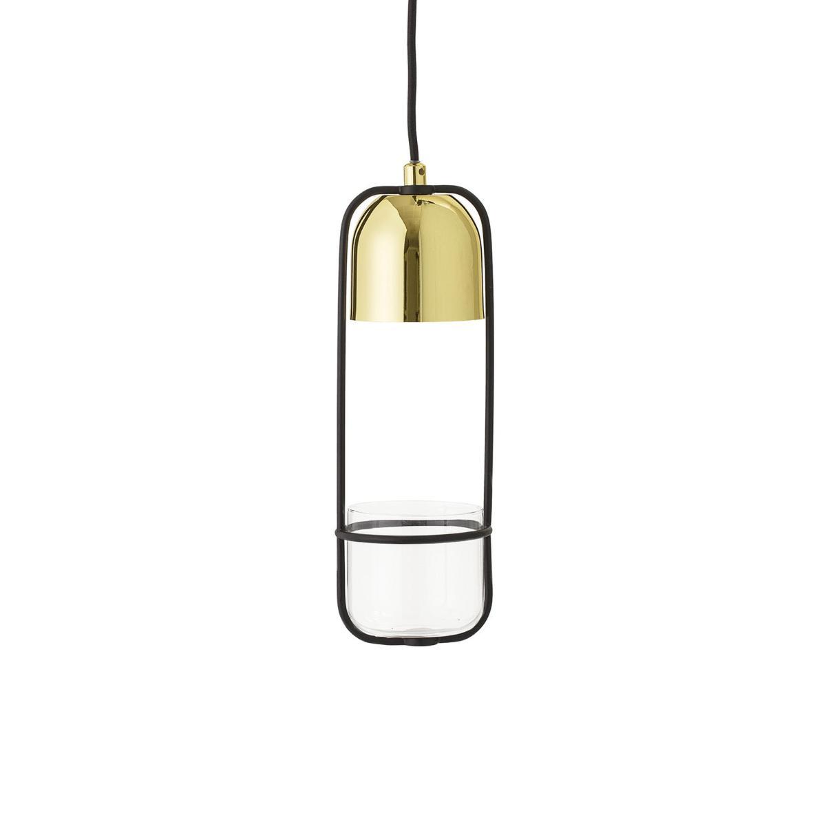 Pendant - / With flowerpot - Ø 10 x H 34 cm by Bloomingville Black/Gold – image 2