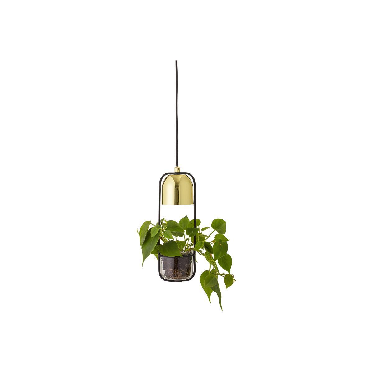 Pendant - / With flowerpot - Ø 10 x H 34 cm by Bloomingville Black/Gold – image 1