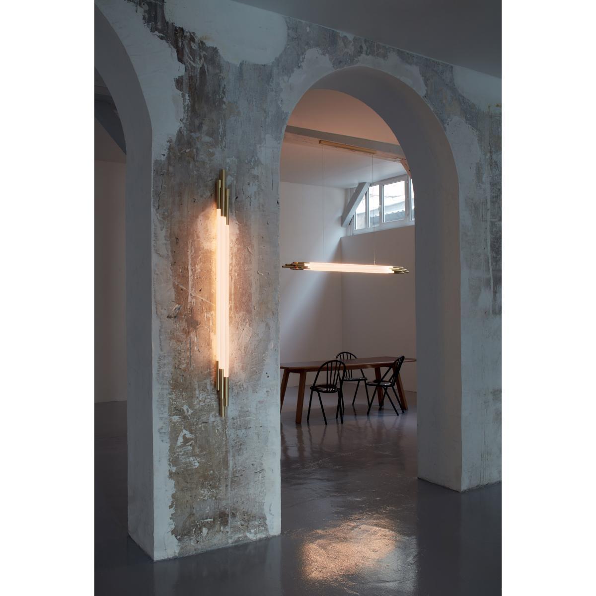 ORG Horizontal Large Pendant - / LED - L 200 cm / Glass by DCW éditions White – image 1