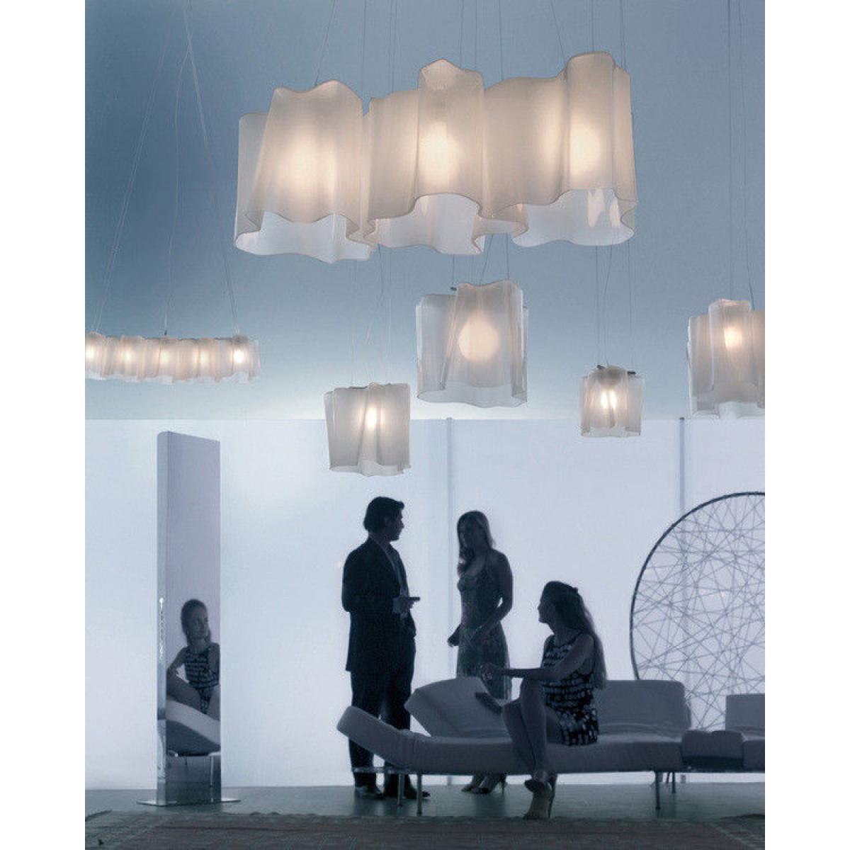 Logico Mini Pendant - 3 elements x120° by Artemide White – image 3