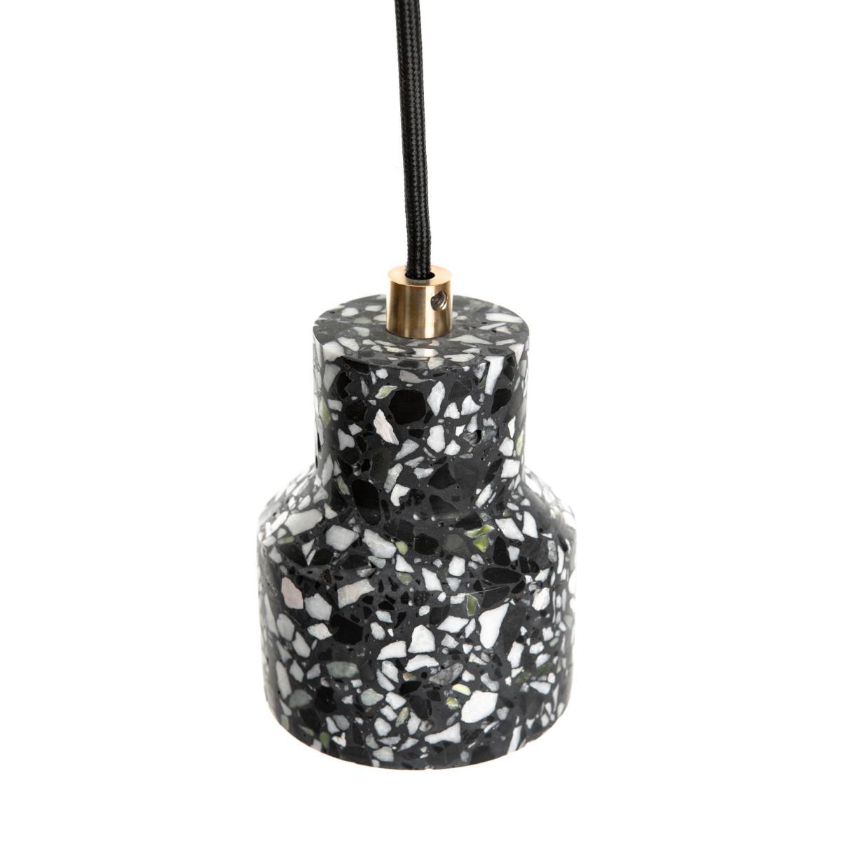 Terrazzo Pendant - / Ø 9.6 X H 11.5 cm by XL Boom Black – image 2