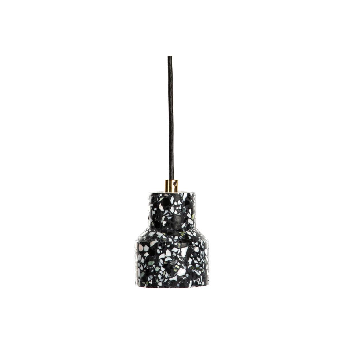 Terrazzo Pendant - / Ø 9.6 X H 11.5 cm by XL Boom Black – image 1