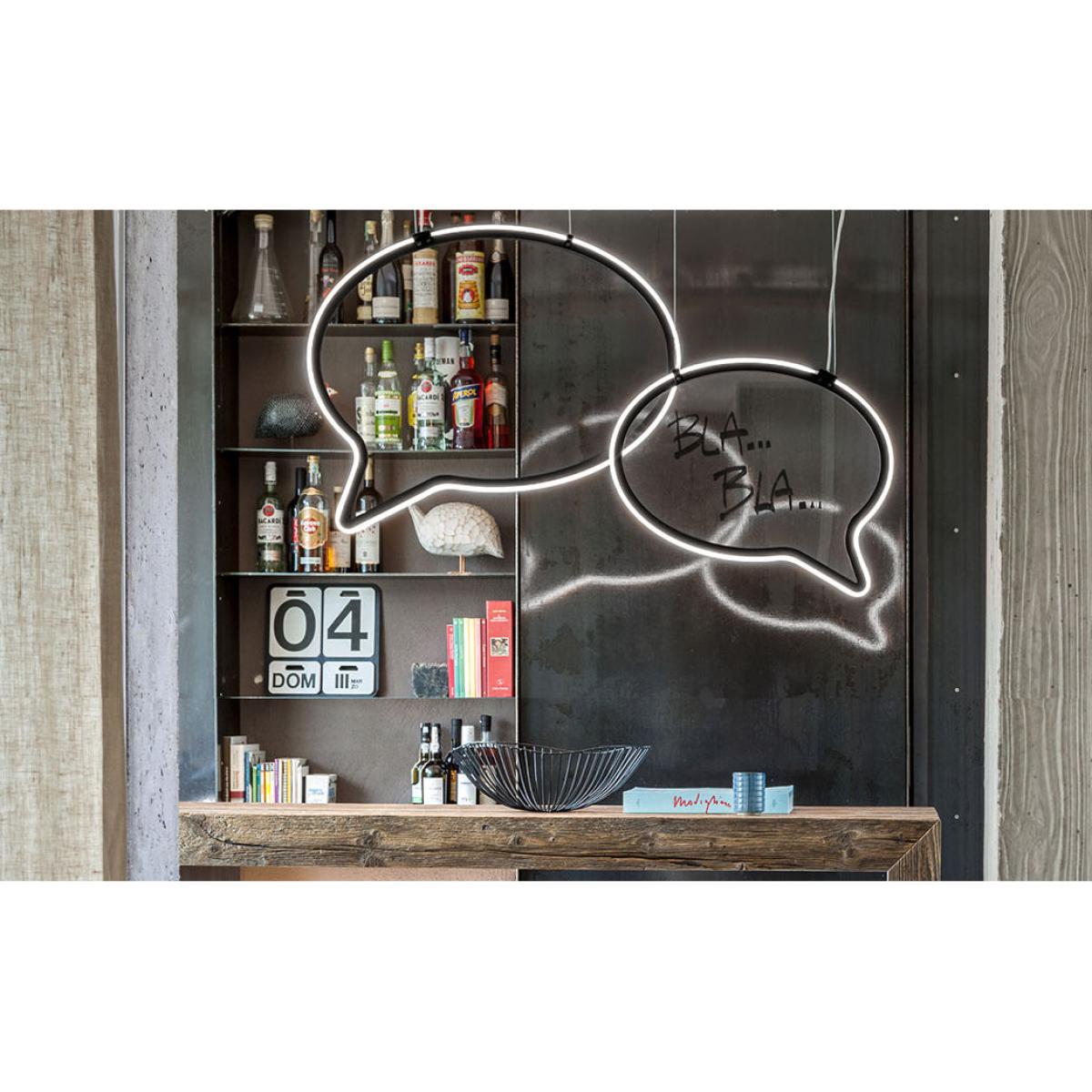 Bla Bla big Pendant - / Expressive space - L 75 cm by Mogg Black/Transparent – image 3