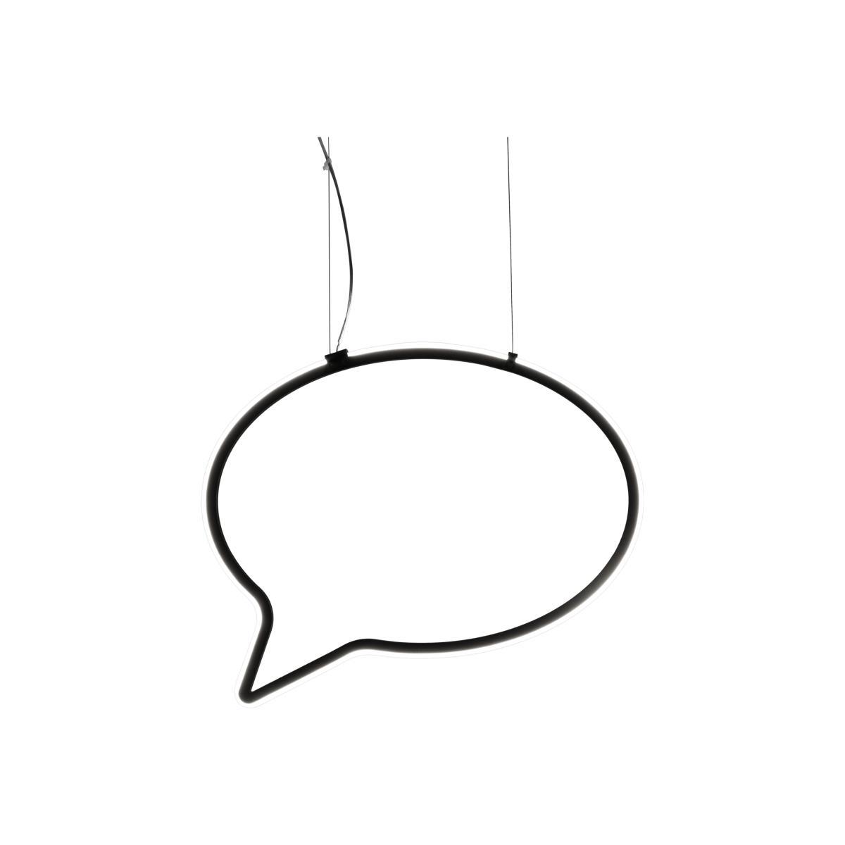 Bla Bla big Pendant - / Expressive space - L 75 cm by Mogg Black/Transparent – image 1