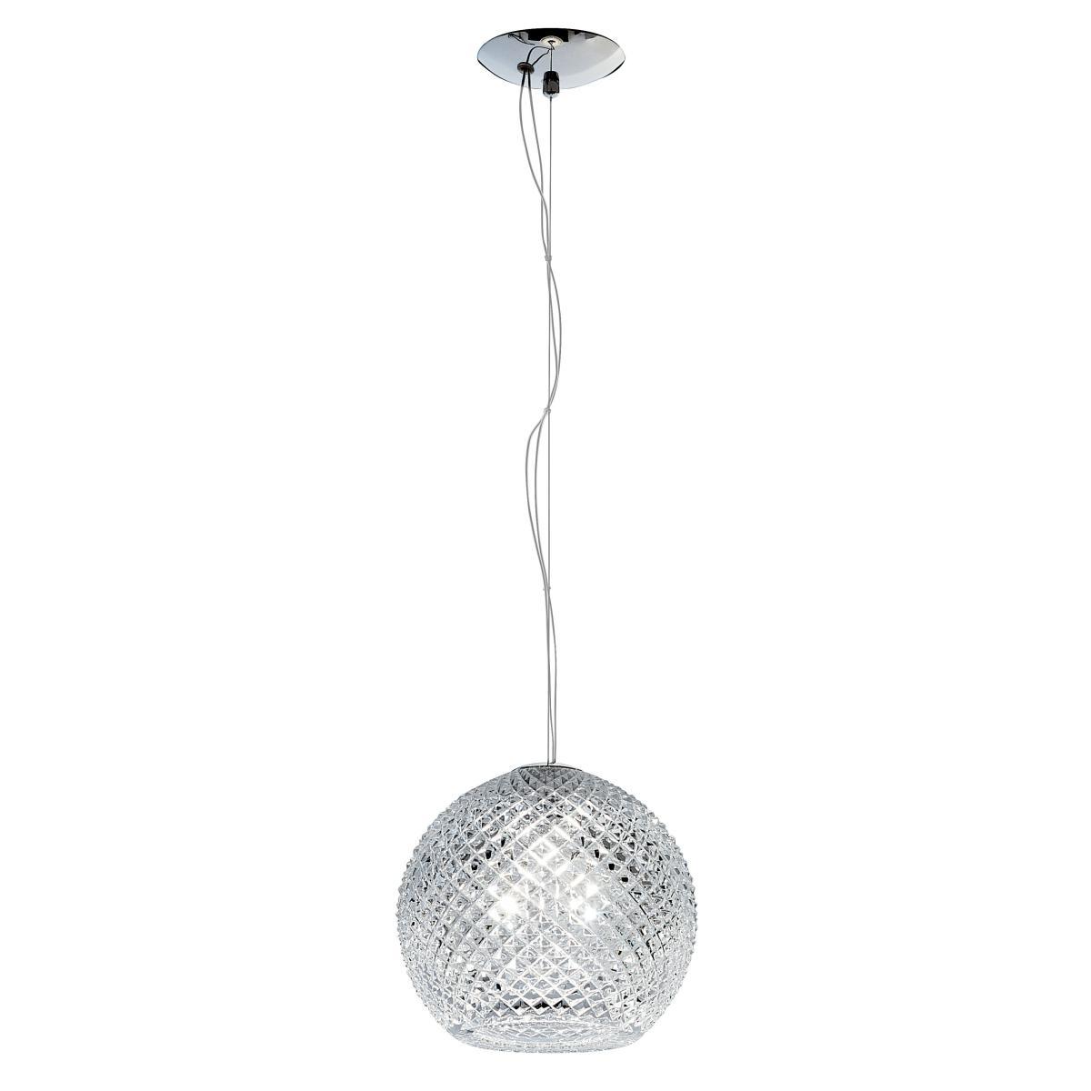 Diamond Swirl Pendant - Ø 22 cm by Fabbian Transparent – image 3