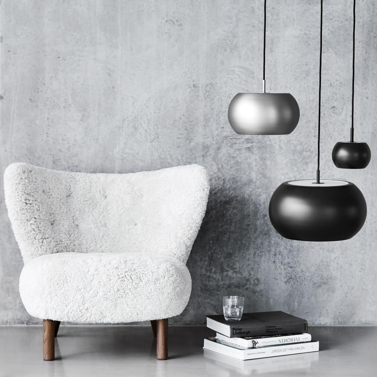 BF20 Small Pendant - / Ø 15 cm by Frandsen Grey/Silver/Metal – image 3