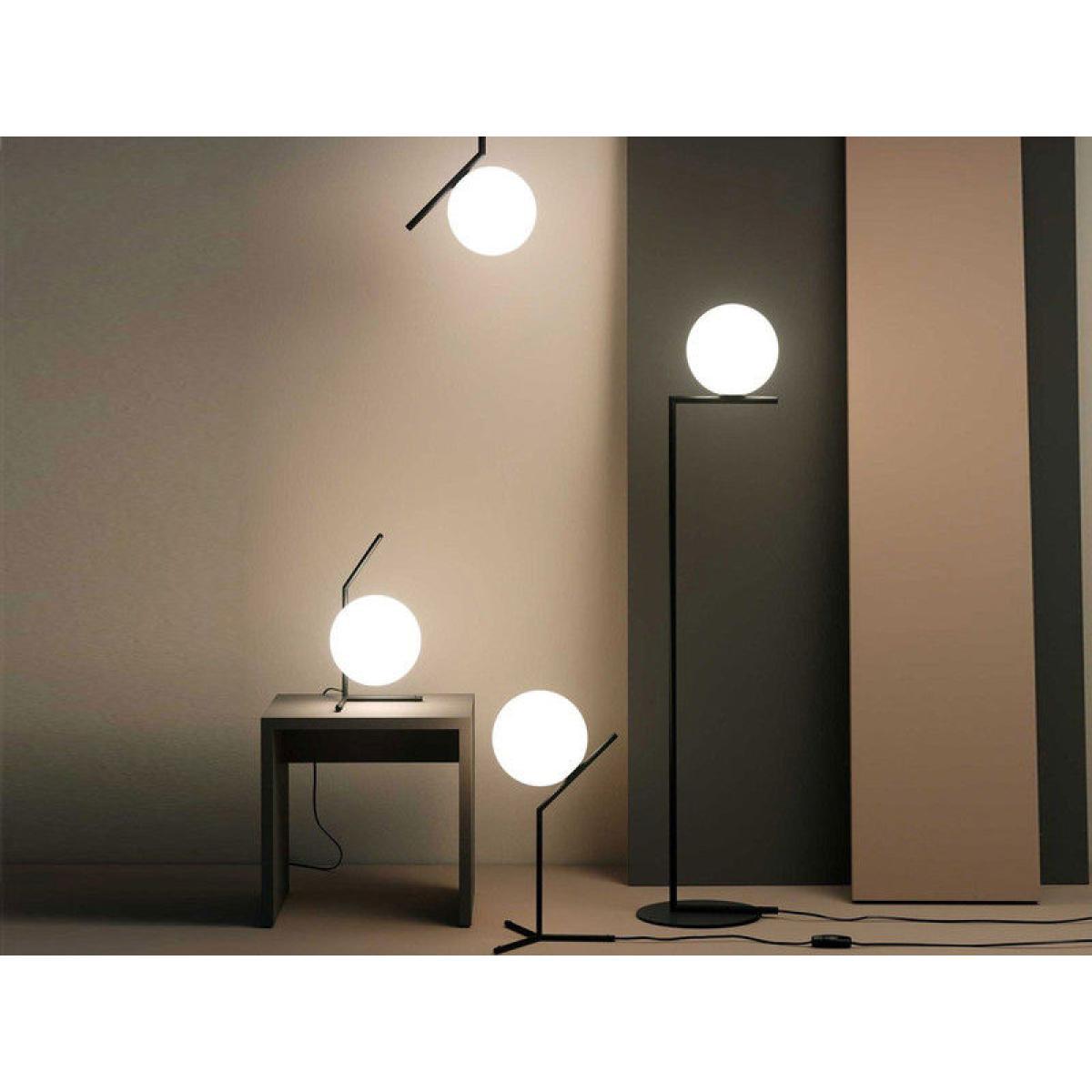 IC S2 Pendant - / H 72 cm by Flos White/Black – image 2