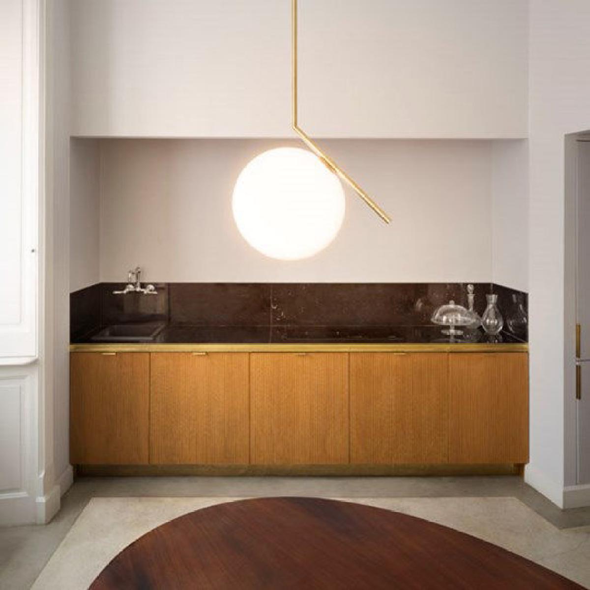 IC S2 Pendant - / H 72 cm by Flos White/Black – image 3