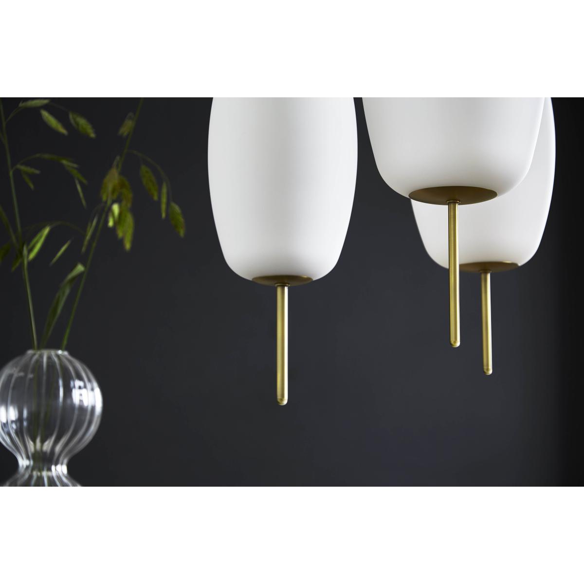 Silk Pendant - / Glass & brass - Ø 16 cm by Frandsen White – image 2