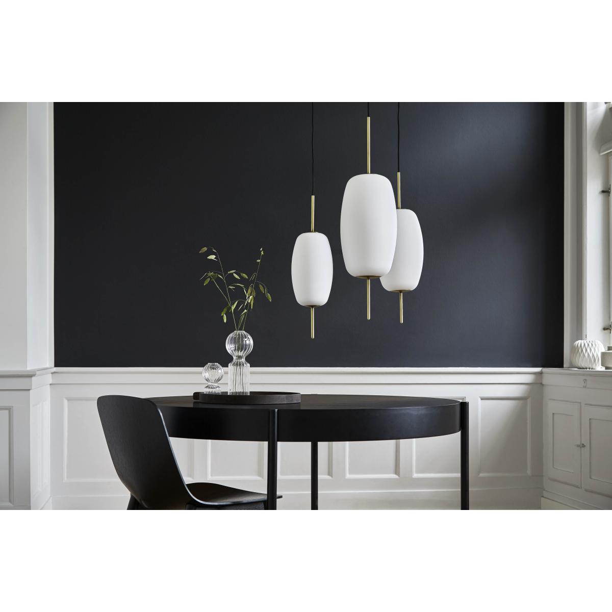Silk Pendant - / Glass & brass - Ø 16 cm by Frandsen White – image 3