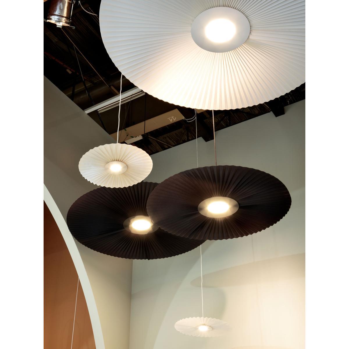 Carmen Pendant - / LED - Ø 50 cm – Pleated fabric by Hartô White – image 2