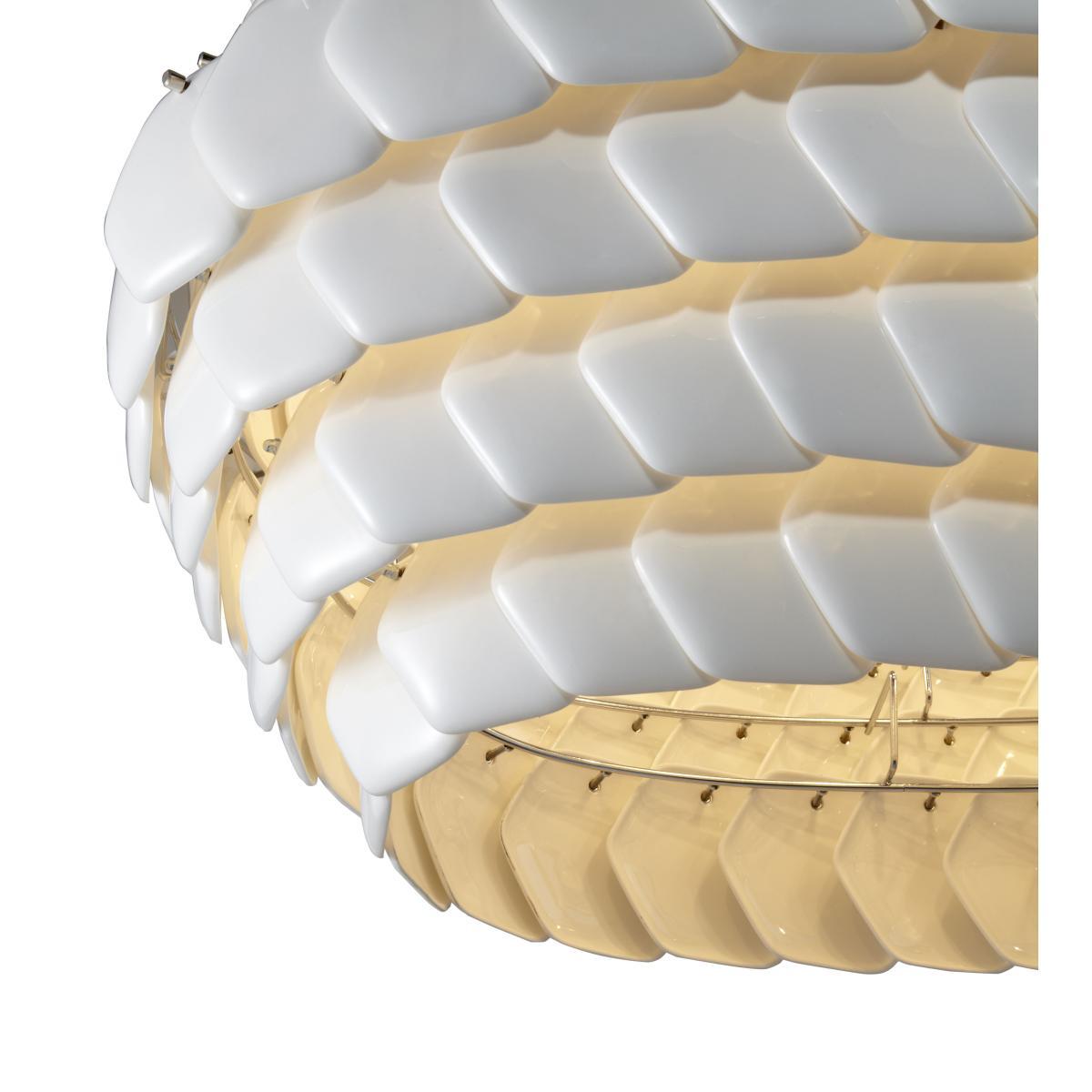 Cranton Ovale Pendant - H 40 cm x L 88 cm / Bone China by Original BTC White – image 3