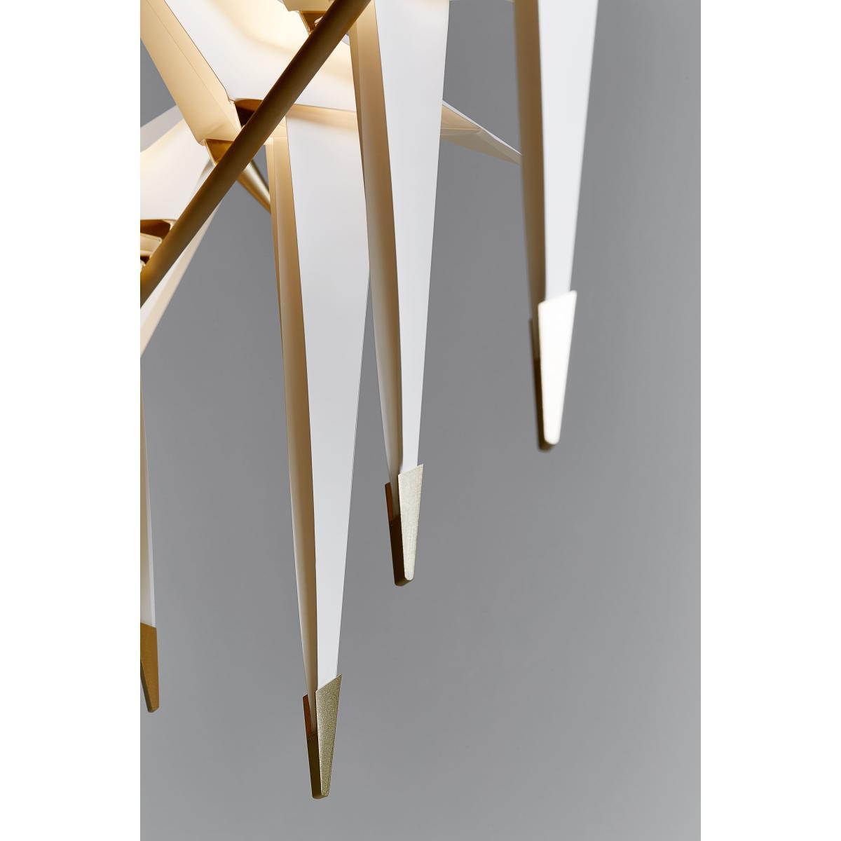 Perch Light Branch LED Pendant - Swiveling birds / L 100 cm by Moooi White/Gold/Metal – image 13