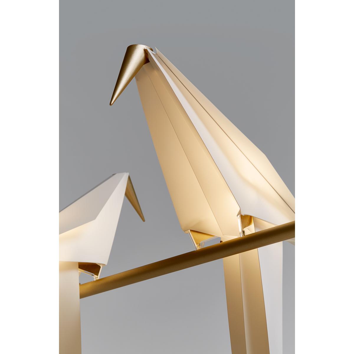 Perch Light Branch LED Pendant - Swiveling birds / L 100 cm by Moooi White/Gold/Metal – image 14