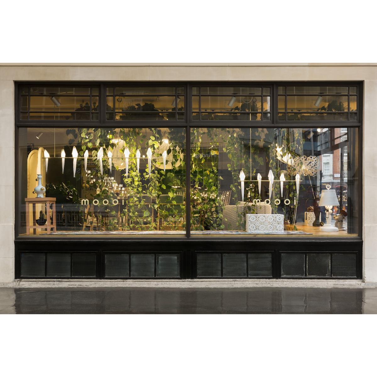 Perch Light Branch LED Pendant - Swiveling birds / L 100 cm by Moooi White/Gold/Metal – image 8
