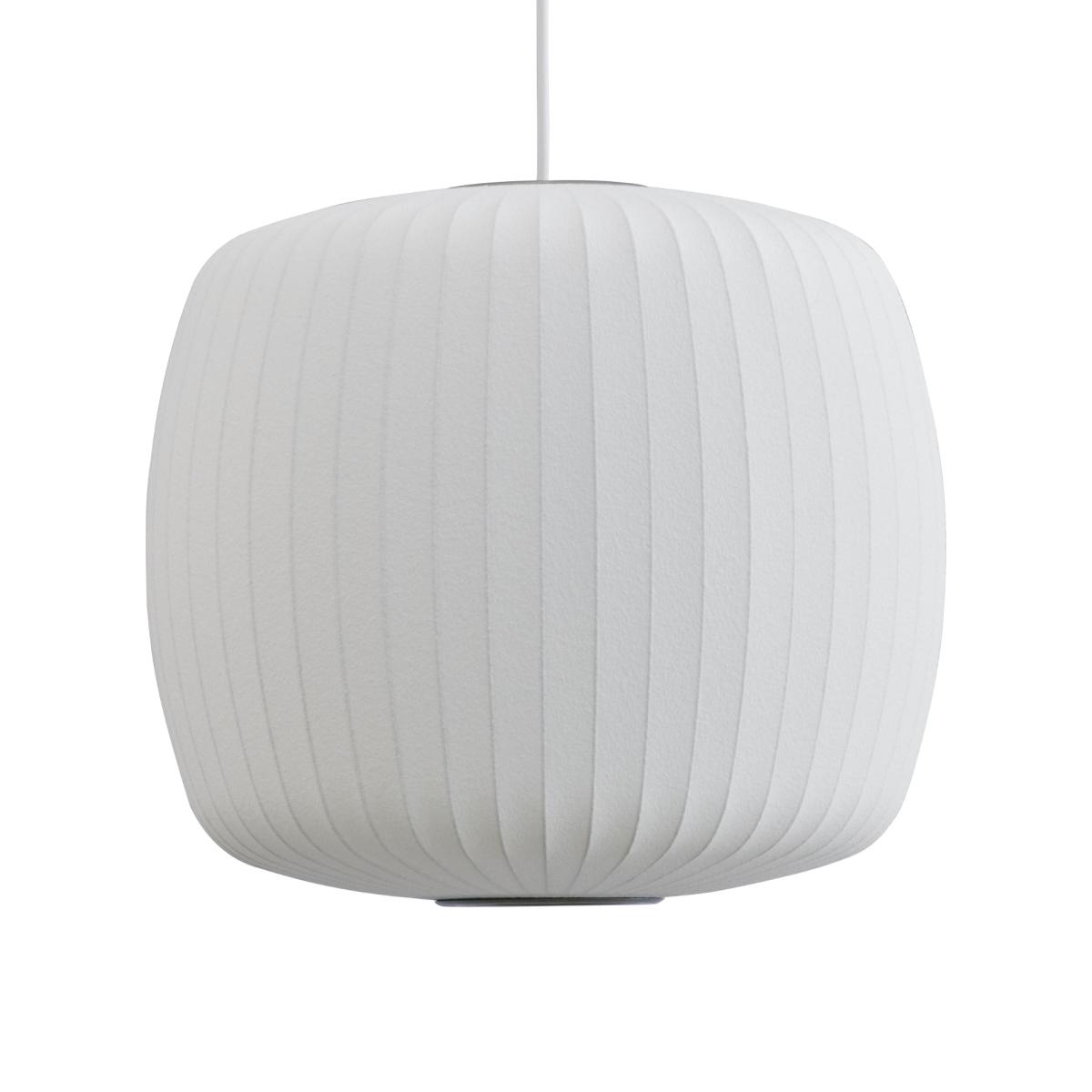 Bubble Roll Pendant textile white / Ø 42 x H 39 cm - Hay