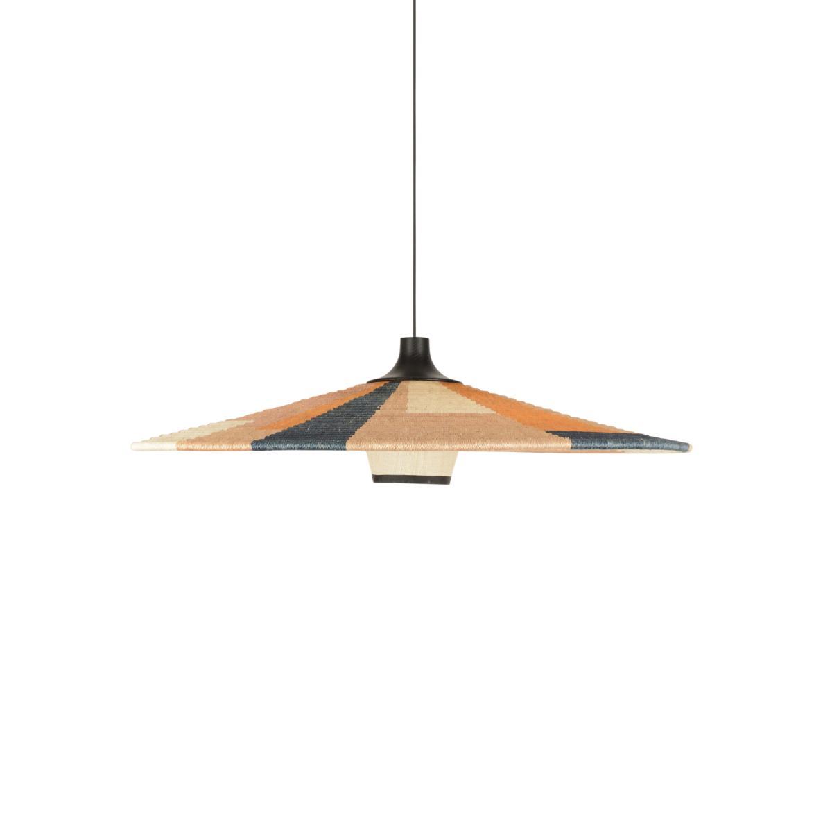 Parrot L Pendant - / Ø 80 x H 22 cm - Hand-braided abaca by Forestier Multicoloured/Beige – image 6