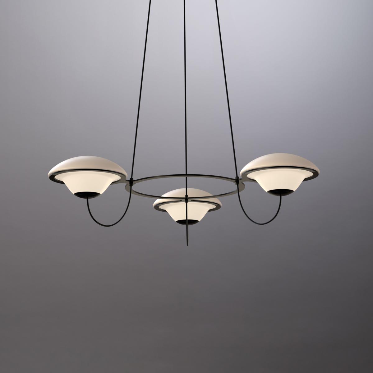 In The Air 3 Pendant glass white / Ø 97 cm - DCW éditions – image 2