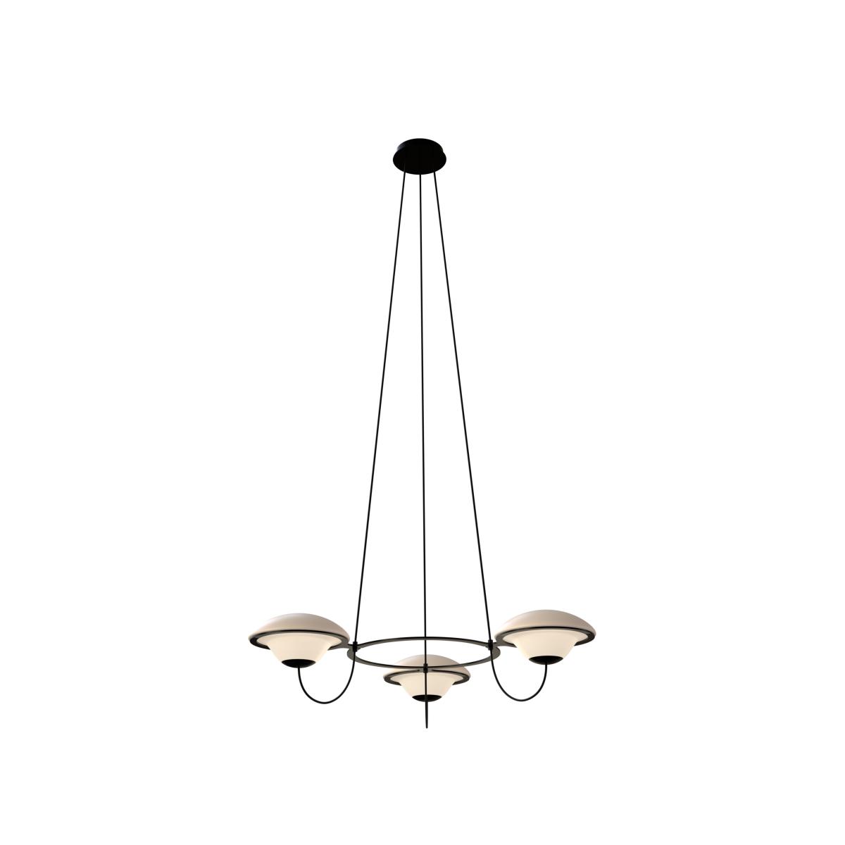 In The Air 3 Pendant glass white / Ø 97 cm - DCW éditions – image 1