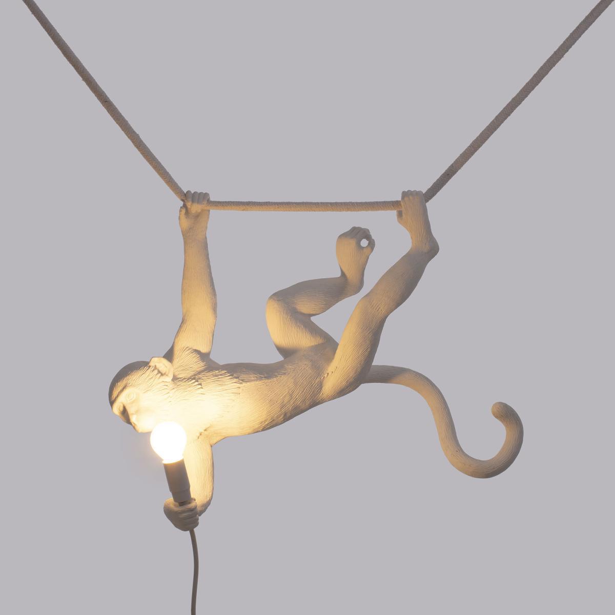 Monkey Swing Lamp - / Indoor - L 60 cm by Seletti White – image 2