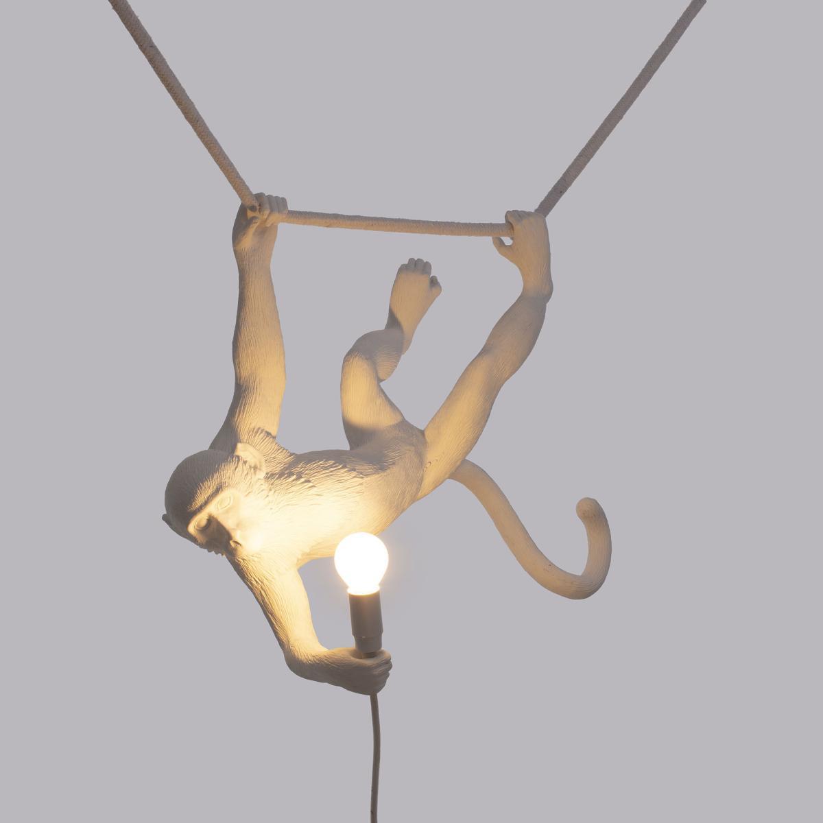 Monkey Swing Lamp - / Indoor - L 60 cm by Seletti White – image 3