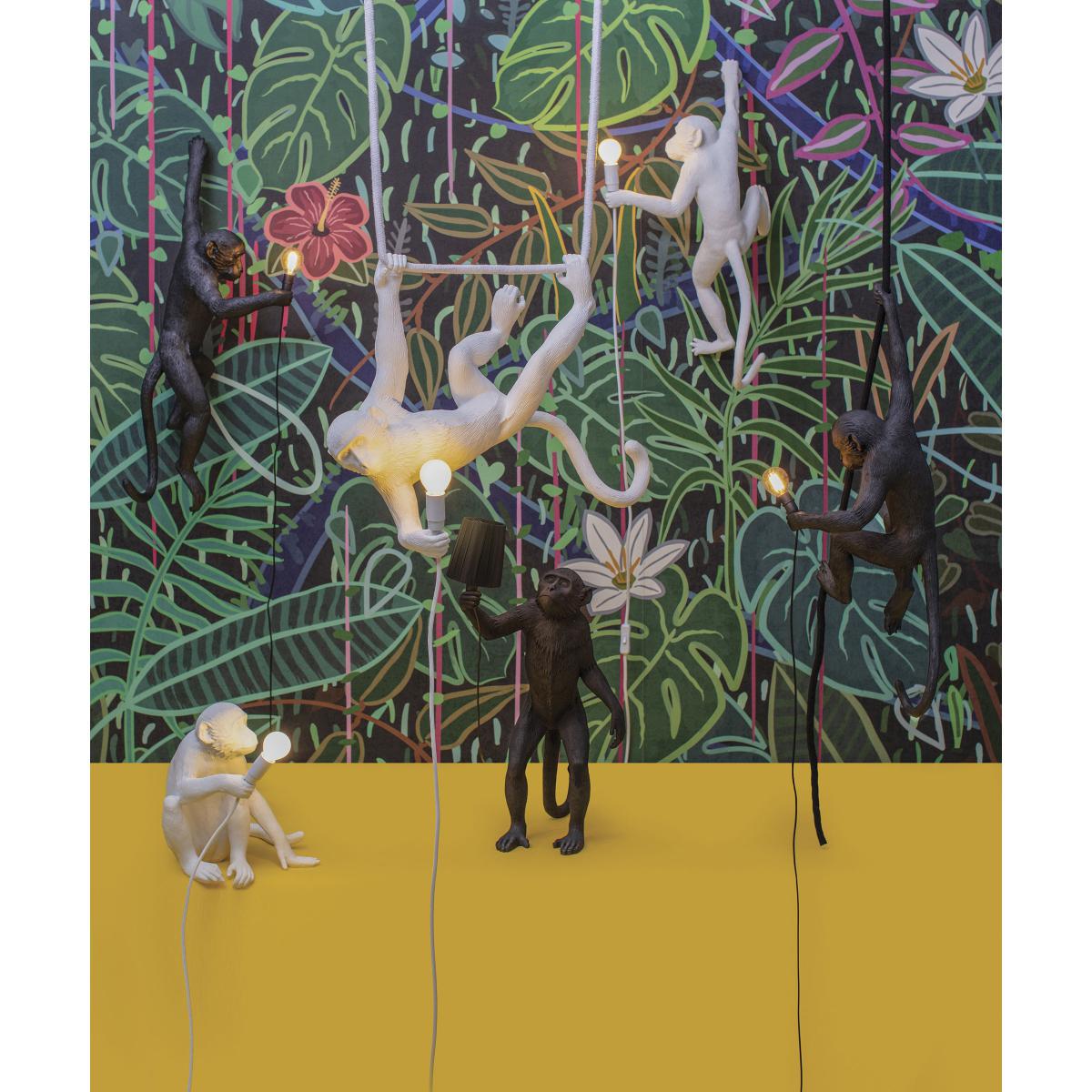 Monkey Swing Lamp - / Indoor - L 60 cm by Seletti White – image 9